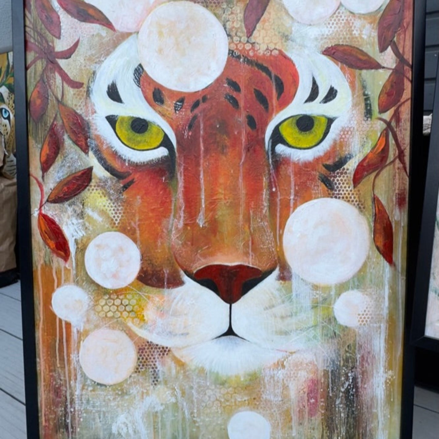 Tigerpainting in the frame