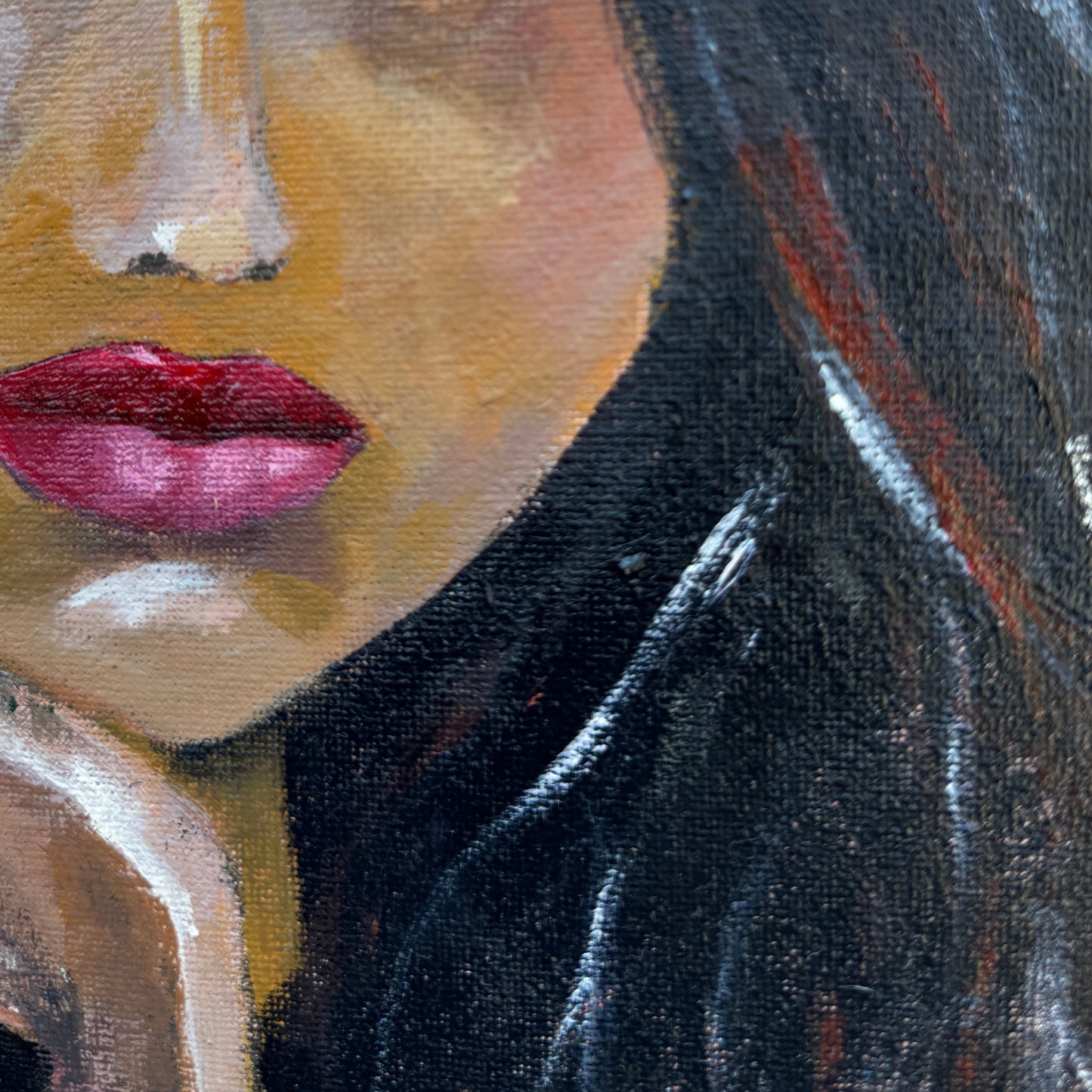 Dreaming Woman lips