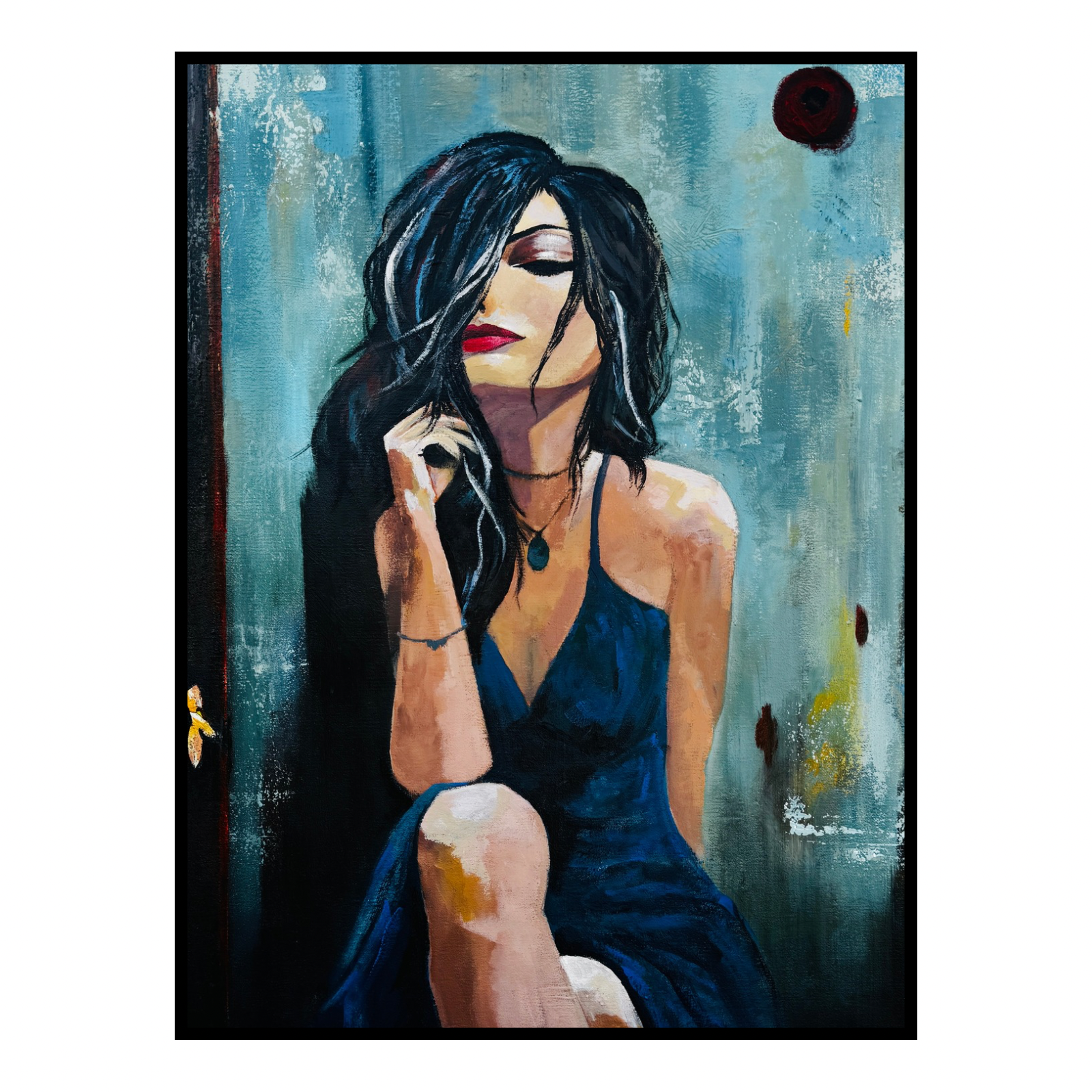 Mystery Woman painting 