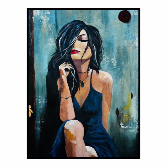 Mystery Woman painting 