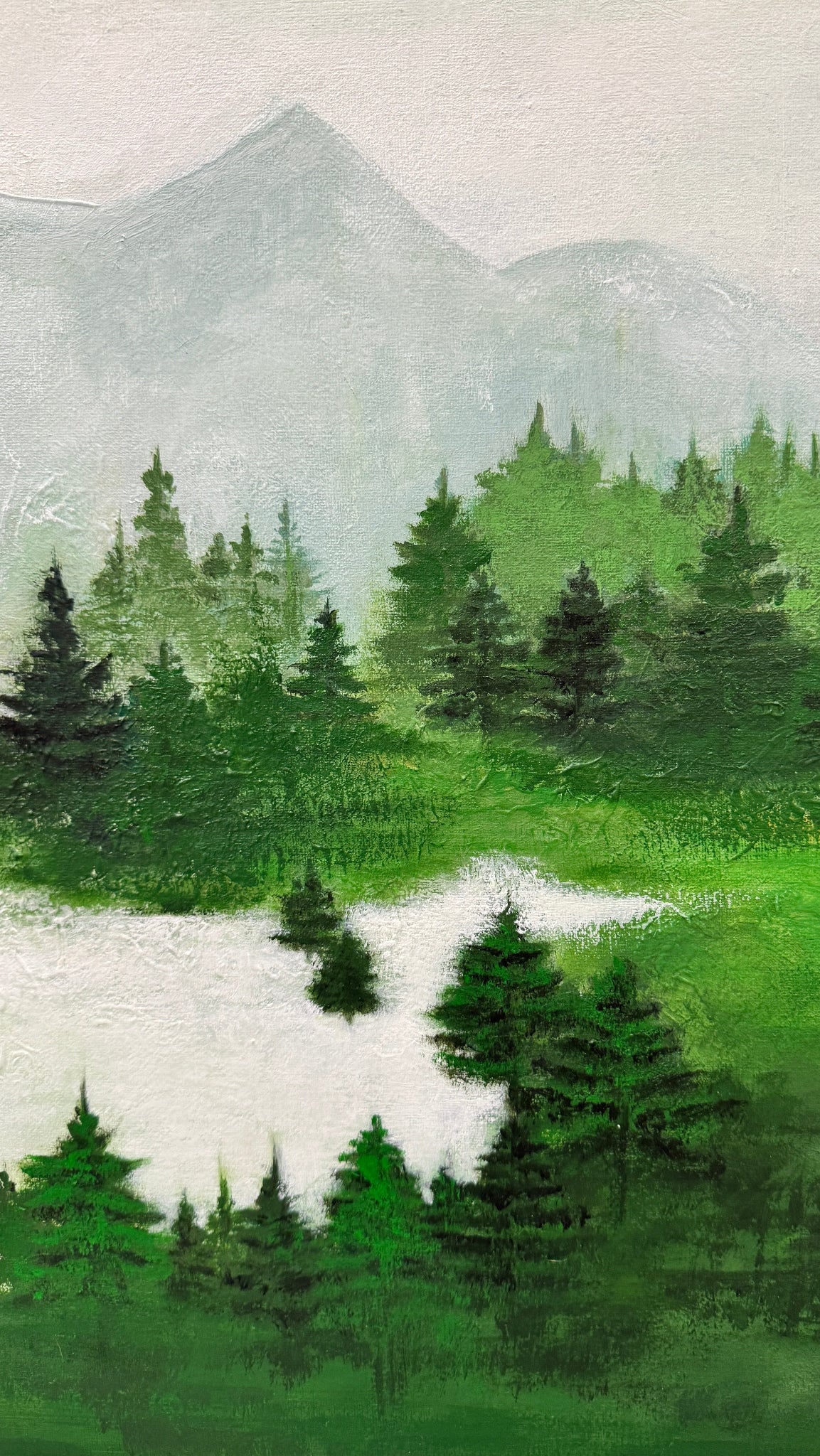 Green nature painting
Roheline loodusmaal kuuskedega